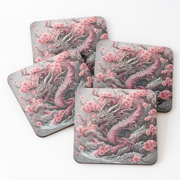 Item preview, Dragon of the Cherry Blossoms designed and sold by DreamOfMorpheus.