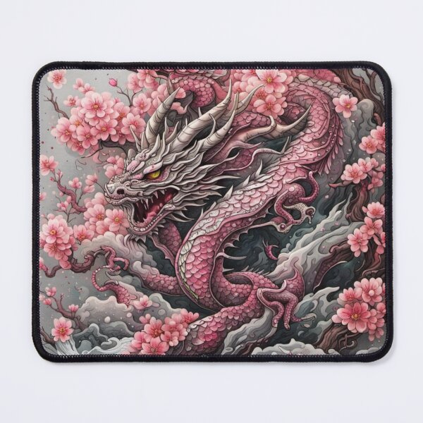 Item preview, Dragon of the Cherry Blossoms designed and sold by DreamOfMorpheus.