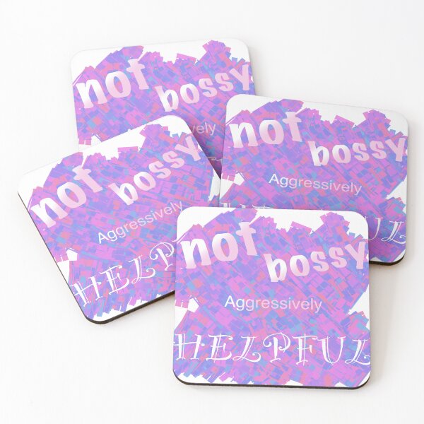 Item preview, Not bossy aggressively helpful designed and sold by Flowersonstuff.