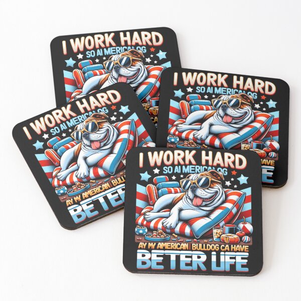 Item preview, AMERICAN BULLDOG LUXURY PAWS: A BULLDOG'S DREAM LIFE Funny Gifts designed and sold by DiySystem.