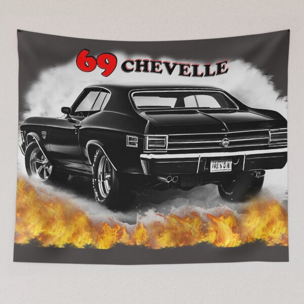 Item preview, 69 Chevy Chevelle with fire and smoke designed and sold by shutterrudder.