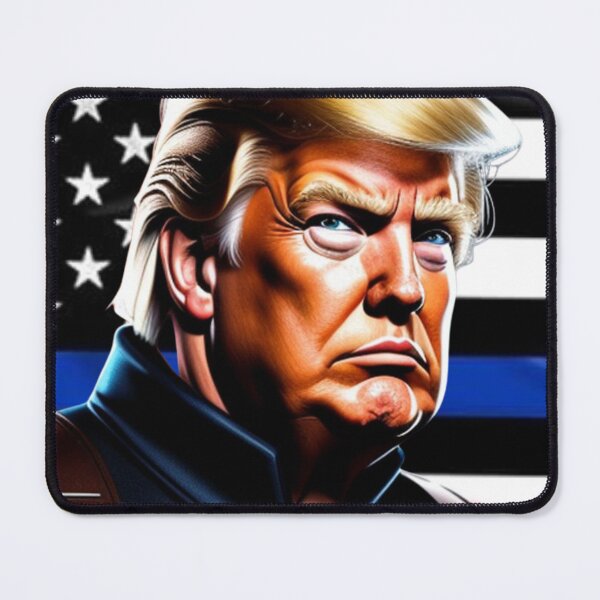 Item preview, Captain Trump Blue Line Flag #4 Make America Great Again designed and sold by CaptainTrump.