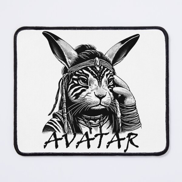 Item preview, Copy of Graphics with a rabbit in an Avatar costume from the movie "Avatar". designed and sold by PsychoBunnyShop.