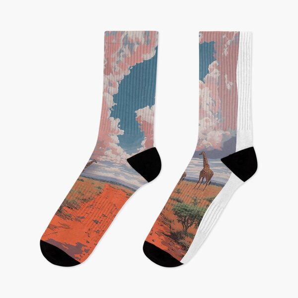 Item preview, Giraffe Parade on the Red Road designed and sold by EtherealEchoes.