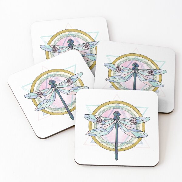 Item preview, Geo Dragonfly Love designed and sold by AdriaCaps Art & Design.