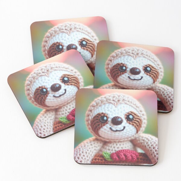 Item preview, Cute Sloth Amigurumi Crochet Stuffed Animal designed and sold by darkskydelights.