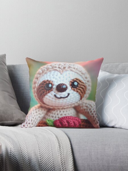 Artikel-Vorschau von Süßes Faultier Amigurumi Gehäkeltes Stofftier, designt und verkauft von darkskydelights.