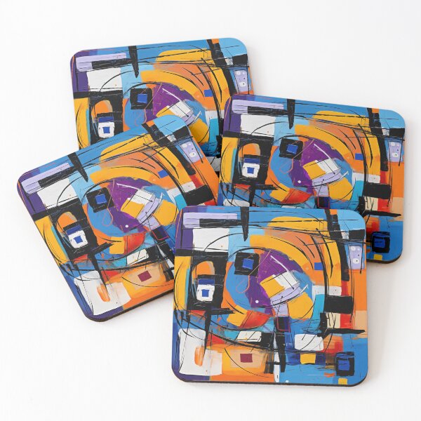 Item preview, The Fiesta Collection - Vibrant Modern Art Bold Abstract Eccentric geometric Design  designed and sold by NortonArt.