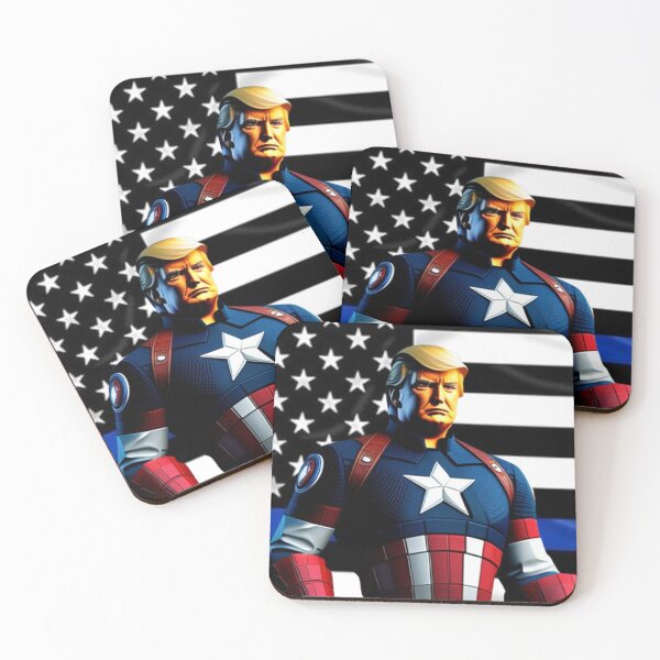 Item preview, Captain Trump Blue Line Flag #5 Make America Great Again designed and sold by CaptainTrump.