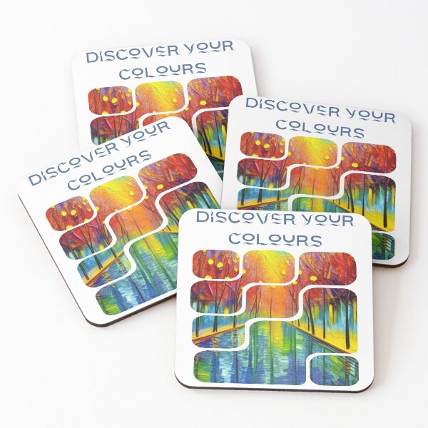 Item preview, Fantasy painted river and trees, Discover your colours, abstract artpiece,  designed and sold by Coolparrotgirl.