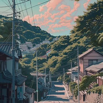 Artwork thumbnail, Blush of Dawn in the Sleepy Town by EtherealEchoes