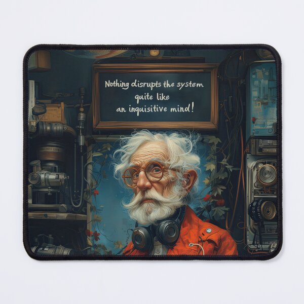 Item preview, Think! Nothing disrupts the system quite like an inquisitive mind! designed and sold by Studio-Gekko.