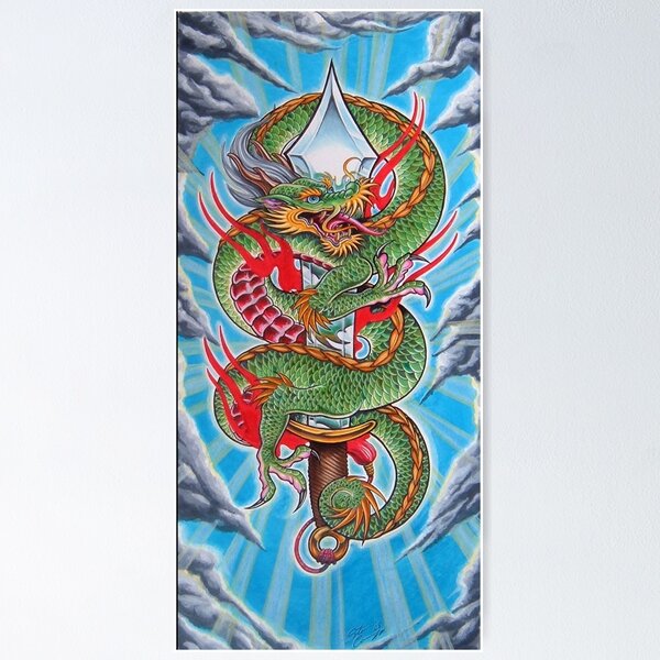 Item preview, Sky Dragon designed and sold by TattoosbySteve.