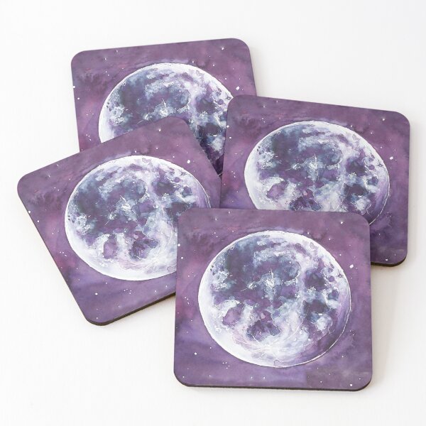 Item preview, Purple Watercolor Moon designed and sold by AndraMarie.