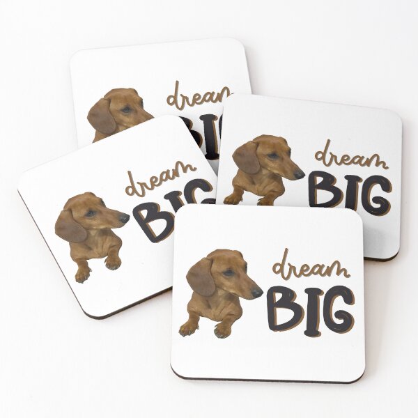 Item preview, Dream Big Dachshund designed and sold by coolpixeltik.