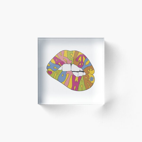 make love not war... Acrylic Block