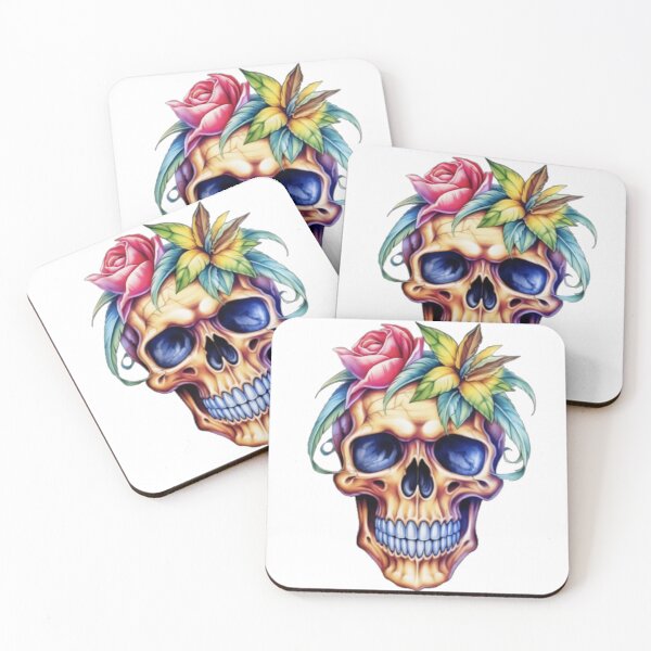 Item preview, floral skull 2 designed and sold by jessagirl.