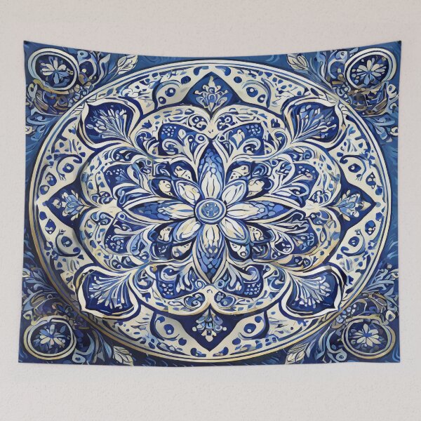 Item preview, Delft Blue Style Flower designed and sold by DutchView22.