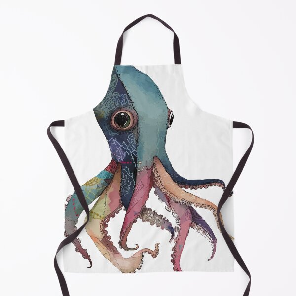 Item preview, Under the Sea, Squid, Octopus, Watercolour Art designed and sold by TotallySpiffing.