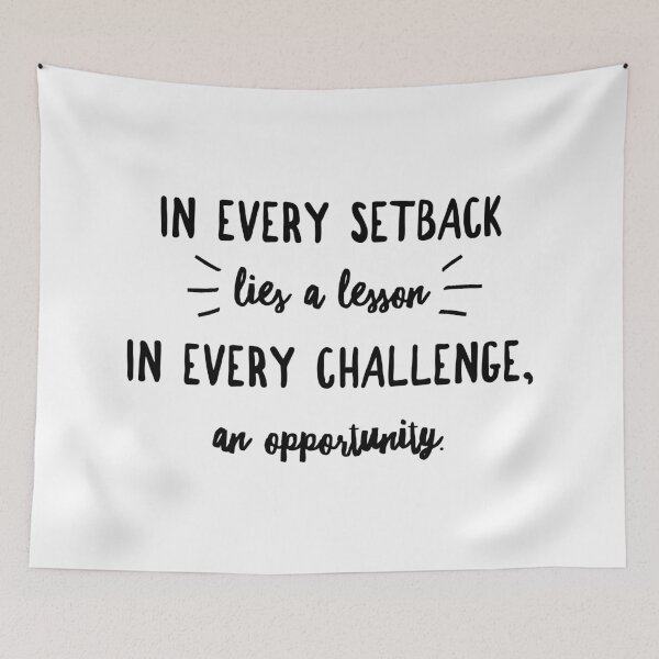 Item preview, Turning Setbacks into Success: Embrace Every Challenge - Motivational Quote designed and sold by Soaring Eagle.