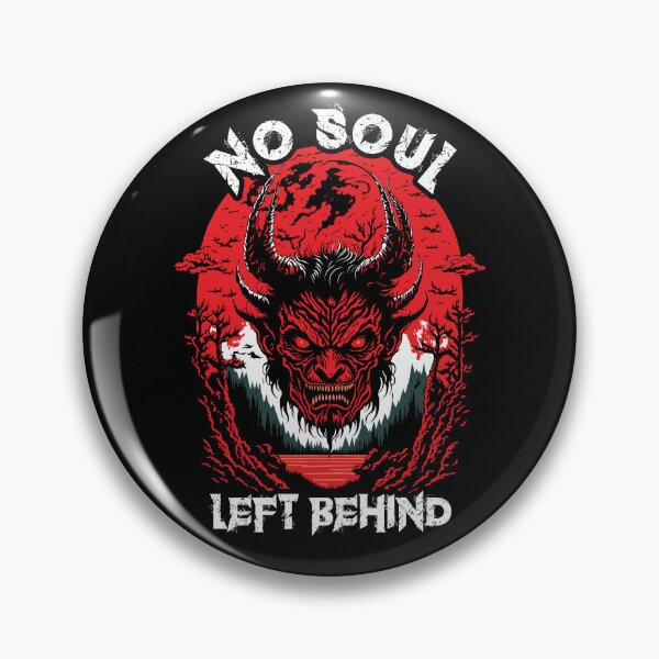 Item preview, Satan Face And Satanic Quote | No Soul Left Behind designed and sold by TMBTM.