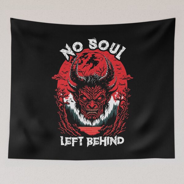 Item preview, Satan Face And Satanic Quote | No Soul Left Behind designed and sold by TMBTM.