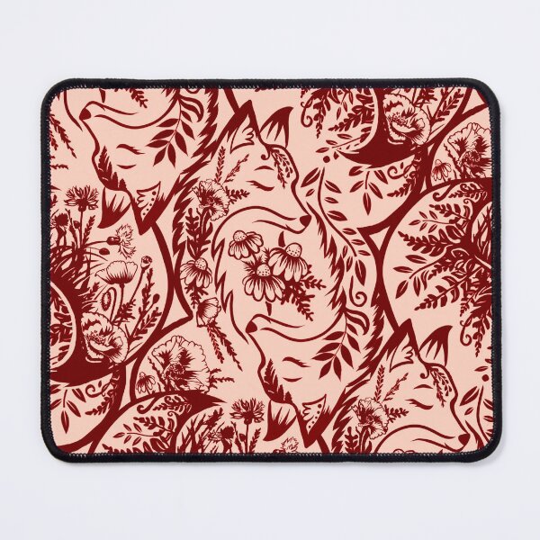 Item preview, Mandala style magical foxes with flowers, colorful seamless composition designed and sold by Drawmecute.