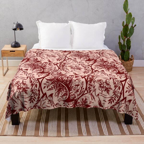 Item preview, Mandala style magical foxes with flowers, colorful seamless composition designed and sold by Drawmecute.