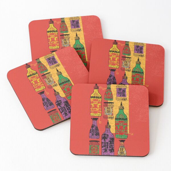 Item preview, Chinatown Market Woodblock Print designed and sold by Luciana Lakowsky.