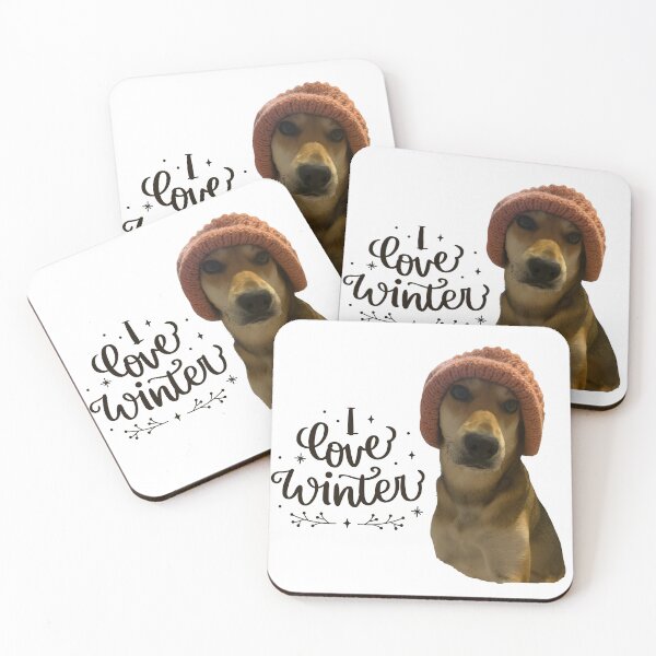Item preview, Winter Yellow Dog designed and sold by coolpixeltik.