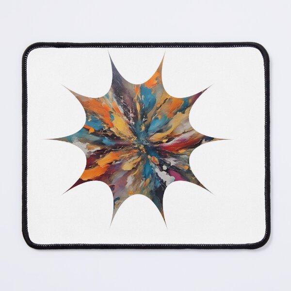 Item preview, Abstract artpiece star, splashart, colourful brown paints graffiti designed and sold by Coolparrotgirl.
