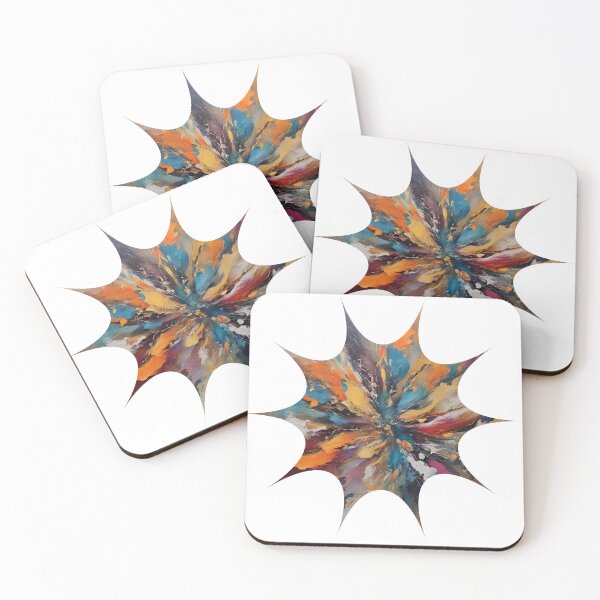 Item preview, Abstract artpiece star, splashart, colourful brown paints graffiti designed and sold by Coolparrotgirl.