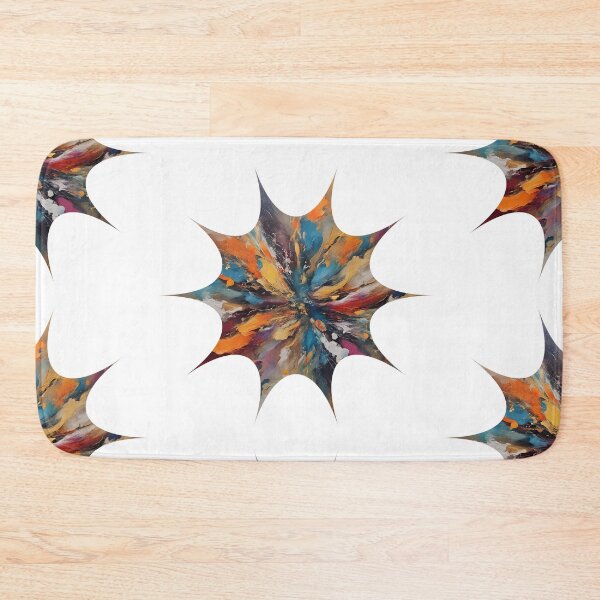 Item preview, Abstract artpiece star, splashart, colourful brown paints graffiti designed and sold by Coolparrotgirl.