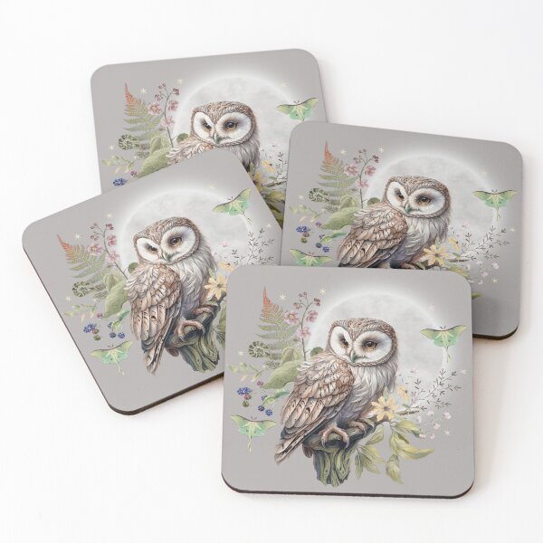 Item preview, Mystical Owl and Luna Moth designed and sold by Fairymeshop.