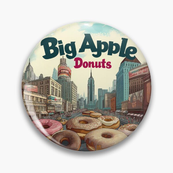 Item preview, Giant Donuts Take a Bite Out of the Big Apple - Quirky New York Sweetscape designed and sold by David Balzen.