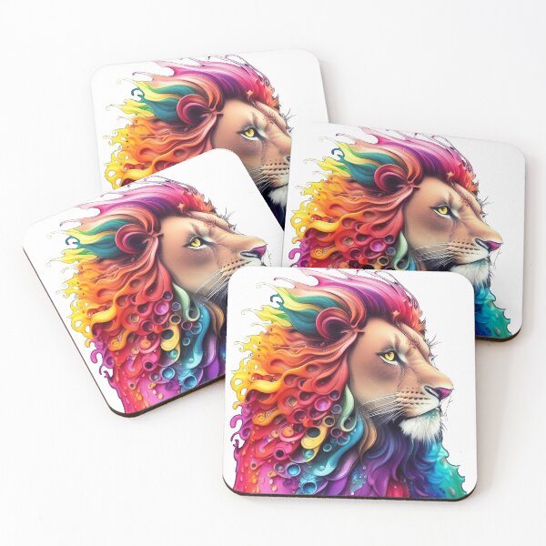 Item preview, Lion King, Abstract, Colorful Kingdom, Religious Art designed and sold by Rhonda  Brown.