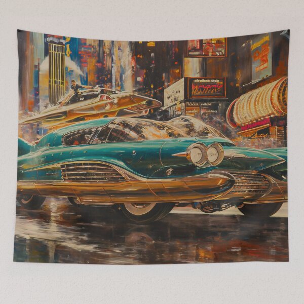Item preview, Retro hovercar collectible designed and sold by Rebelka.