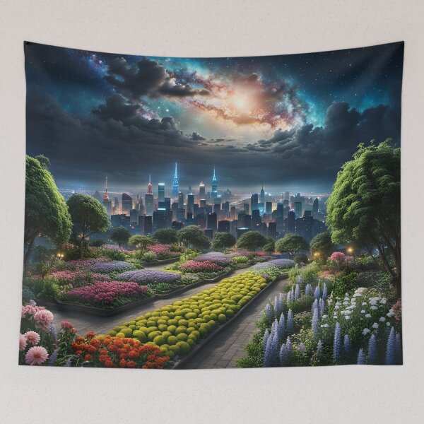 Item preview, Gardens Looking Ove Metropolis designed and sold by Bright-Moonrise.