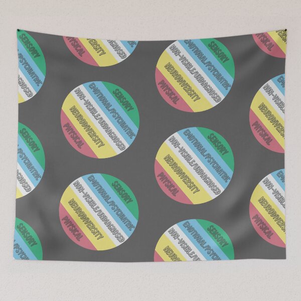 Item preview, Disability Pride Flag Circle designed and sold by Becky-Marie.