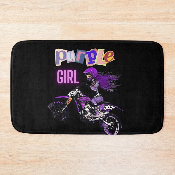 Item preview, purple girl driving a motocross designed and sold by jeison450.