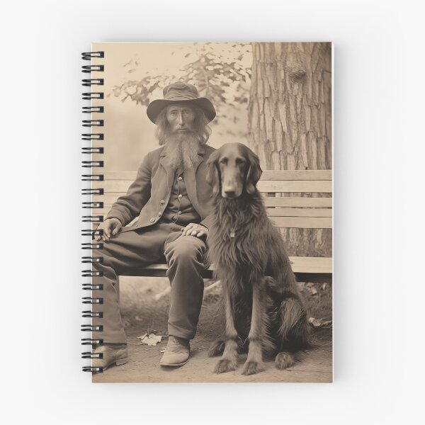 Item preview, Ghost Town Tall Man and Tall Dog (Vintage Photo) designed and sold by Samuelsboro.