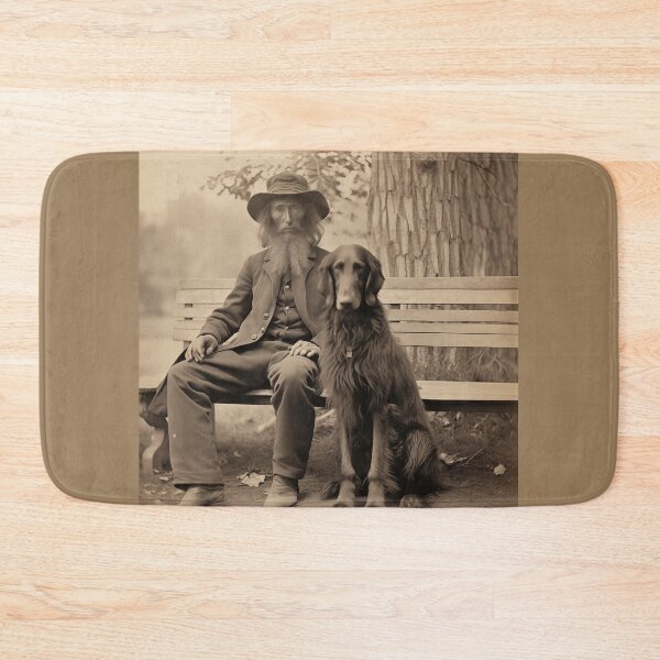 Item preview, Ghost Town Tall Man and Tall Dog (Vintage Photo) designed and sold by Samuelsboro.