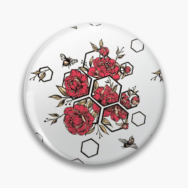 Item preview, Graphic bouquets of peonies flowers, light red seamless composition designed and sold by Drawmecute.