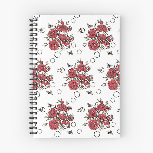 Item preview, Graphic bouquets of peonies flowers, light red seamless composition designed and sold by Drawmecute.