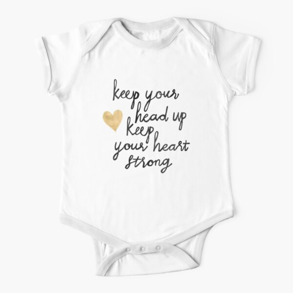 Keep Your Head Up Short Sleeve Baby One-Piece