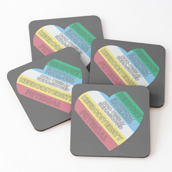 Item preview, Disability Pride Flag Heart designed and sold by Becky-Marie.