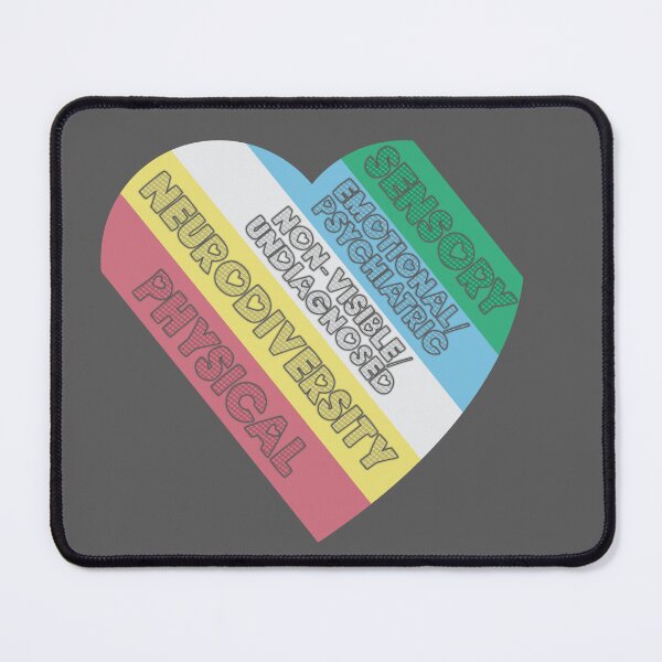 Item preview, Disability Pride Flag Heart designed and sold by Becky-Marie.