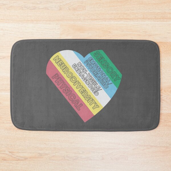 Item preview, Disability Pride Flag Heart designed and sold by Becky-Marie.