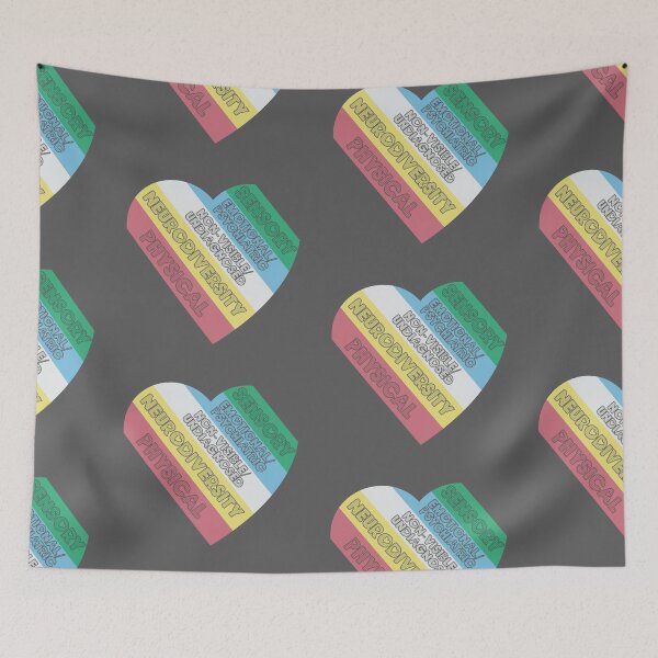 Item preview, Disability Pride Flag Heart designed and sold by Becky-Marie.