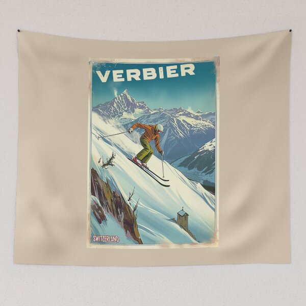 Item preview, Verbier Switzerland Ski designed and sold by StudioRedKoala.